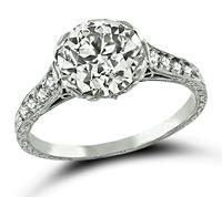Vintage 1.70ct Diamond Engagement Ring