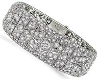 Antique 12.00ct Diamond Art Deco Bracelet