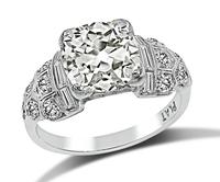 Art Deco 2.31ct Diamond Engagement Ring