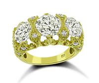 Vintage 4.80cttw Diamond Anniversary Ring