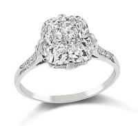 Vintage GIA Certified 3.01ct Diamond Engagement Ring