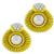 0.90ct Diamond Pearl Gold Earrings