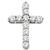 0.90ct Diamond Gold Cross Pendant