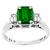 0.95ct Colombian Emerald Diamond Platinum Ring | Israel Rose