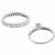 14k white gold engagement ring and wedding band set 4