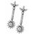 diamond 14k white gold drop earrings 2