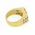 emerald diamond 18k yellow gold ring 4