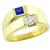  sapphire diamond 18k yellow gold ring 1