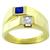  sapphire diamond 18k yellow gold ring 3