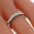 diamond 14k white gold  wedding band 2