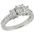 14k white gold diamond engagement ring 1