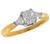 14k yellow and white gold  diamond engagement ring 1