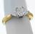 14k yellow and white gold  diamond engagement ring 2