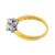 14k yellow and white gold  diamond engagement ring 4