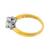 14k yellow and white gold  diamond engagement ring 4
