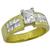 18k yellow and white  gold diamond engagement ring 1