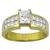 18k yellow and white  gold diamond engagement ring 3