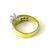 18k yellow and white  gold diamond engagement ring 4