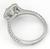0.96ct diamond platinum engagement ring back view photo