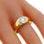 18k Yellow gold diamond ring 2