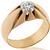 Antique 1.00ct Diamond Solitaire Gold Ring