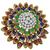 1.50ct Diamond, Sapphire, Emerald & Ruby Gold Circle Pin