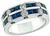 1.00ct Sapphire 0.50ct Diamond Wedding Band