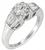 1.02ct diamond 14k gold engagement ring 3/4 view photo