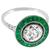 diamond emerald platinum engagement ring 3