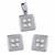 diamond 14k  white gold jewelry set 3