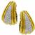 diamond 14k yellow and white gold earrings 2