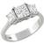 diamond 18k  white gold engagement ring 1