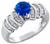 1.40ct sapphire 0.90ct diamond engagement ring photo 1