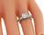 Vintage Old Mine Cut Diamond Platinum Engagement Ring