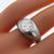 diamond 14k white gold gypsy ring  2