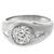 diamond 14k white gold gypsy ring  3