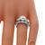 diamond 14k white gold engagement ring and wedding band set 2