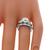 diamond 14k white gold engagement ring and wedding band set 2