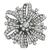 Diamond Platinum Flower Pin/ Pendant 