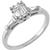 1950s 0.50ct Emerald Cut Diamond 14k Gold Engagement Ring