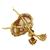 diamond, ruby & sapphire 18k Yellow gold ballerina pin/ pendant 4