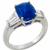 sapphire diamond platinum engagement ring 1