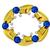Estate Sapphire Diamond  Gold Pin