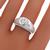 diamond 18k white gold gypsy ring  2