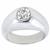 diamond 18k white gold gypsy ring  3