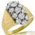 Diamond Cluster Gold Ring