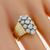  Diamond Cluster Gold Ring | Israel Rose