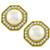 Diamond Mabe Pearl Gold Earrings   | Israel Rose