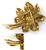 18k yellow gold  Bvlgari Collection flower pin 4