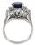 Platinum Sapphire Diamond Ring